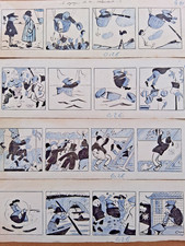 4 planches de BD originale