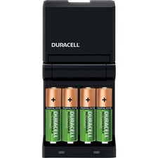 Chargeur de piles rondes NiMH avec accus Duracell CEF14