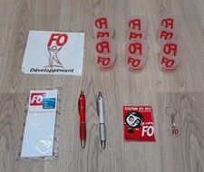 LOT DE 12 GOODIES "FORCE OUVRIERE" DE LA CARAVANE DU TOUR DE FRANCE CYCLISME