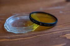 Filter 49mm, yellow, Soviet, black & white contrasts for Helios 44-2, Mir