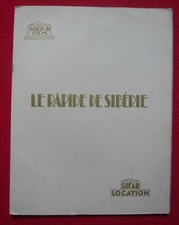 Dossier de presse de Le Rapide de Sibérie (1929) 