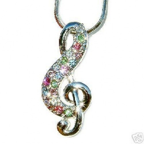 Collier note musical en - note,
