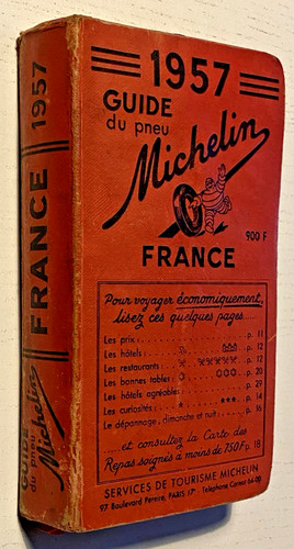 Guide michelin rouge 1957 - guide,