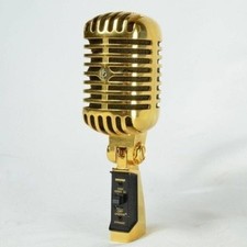 Microphone dynamique Shure 55SH Series II Gold rare utilisé au Japon