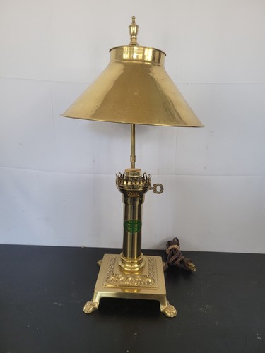 Vintage brass desk lamp - brass,