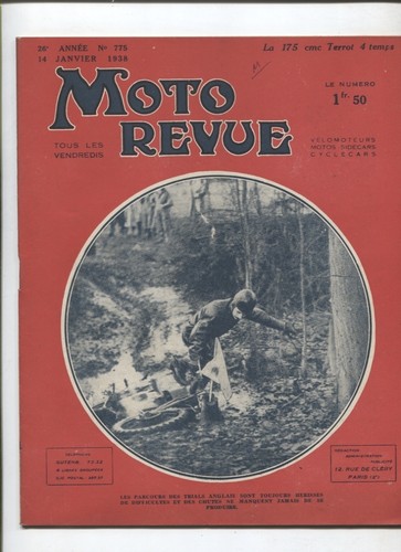 Moto revue 775 14 janvier - n°775, ;