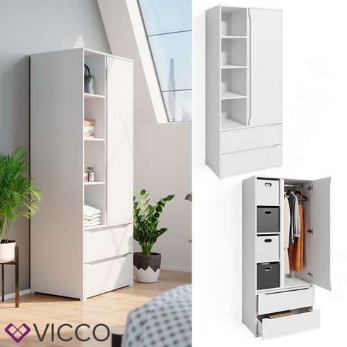 Armoire penderie vicco ruben - armoire-penderie,