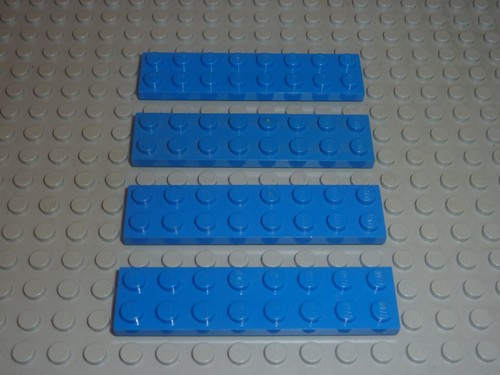 Lego plaque bleu - plaque, 2x8