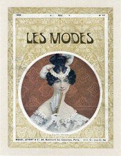"MODES DE JADIS" Couverture originale entoilée LES MODES n°17 (1902) El. SONREL 