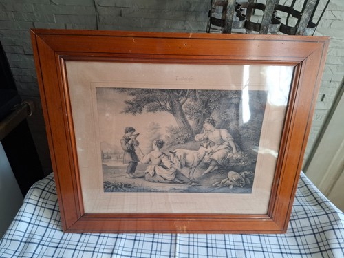 Lithographie xix encadrée - lithographie,