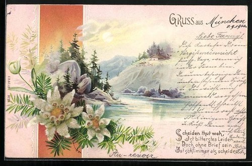 Carte postale perles - carte, en