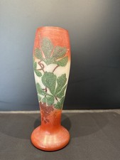 Vase Ancien  Art Nouveau Saint Yvet Élève Legras Nancy