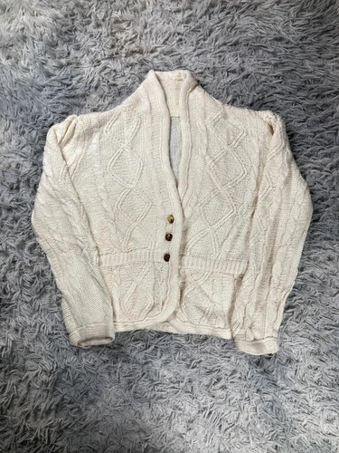 Cardigan aran vintage 90s - cardigan,