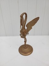 Héron bronze doré tenant - héron,