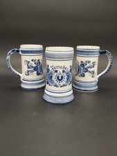 Lot De 3 Chope Heineken, Delft Blue, Hand Painted, Made In HOLLAND