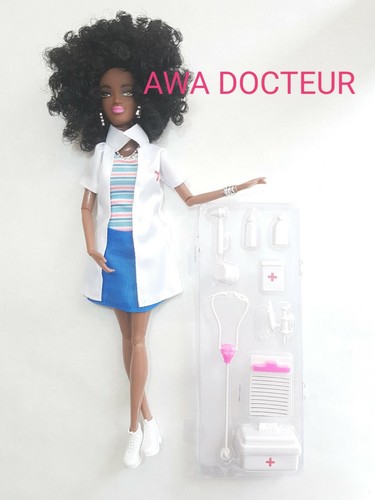 Poupée noire africaine brune - poupée,