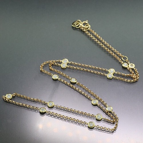 Collier chaîne diamants - chaîne, 15