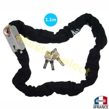 Chaine Antivol Avec Cadenas Pour Vélo Anti-vol  1.1m Pas Cher