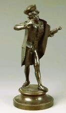 RARE ANCIENNE MAGNIFIQUE STATUE NOTABLE EN BRONZE XIXe - HAUTEUR 22 cm