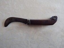 Très ancien et Rustique Couteau à Greffer Serpette Couteau Pliant