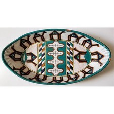 Plat Oblong Tissier Nabeul Tunisie Decor Jmal