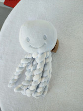 Doudou pieuvre poulpe bleu