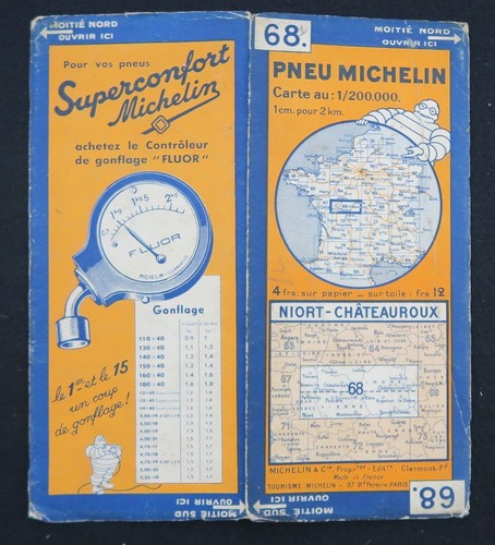 Carte michelin niort - michelin, n°68