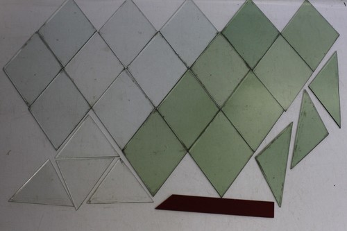 Lot vitraux verre - de,