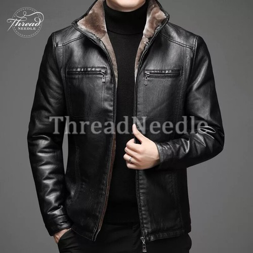 Veste cuir noir pour homme - noir,