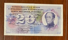 BILLET 20 FRANCS SUISSE 15-01-1969