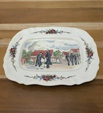 PLAT rectangulaire en faïence