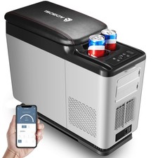 Glaciere a Compression 15L, Glaciere électrique de Voiture -15°C à 20°C, 12/2...