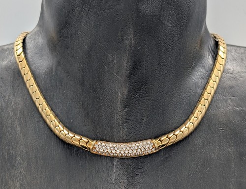 Collier avec des diamants - avec,