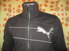 Vintage Années 2000' Ancienne VESTE de SURVÊTEMENT PUMA NOIR TM Jacket Jogging