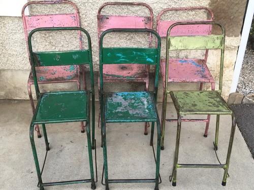 Lot chaises métal - chaises,