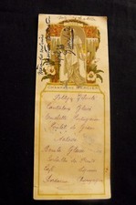Menu ancien Champagne Mercier  Elisabeth Sonrel Hiver  manuscrit militaire BCA