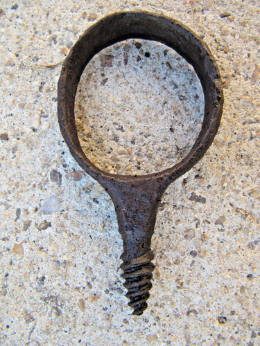 Outil ancien tire - tire, fond