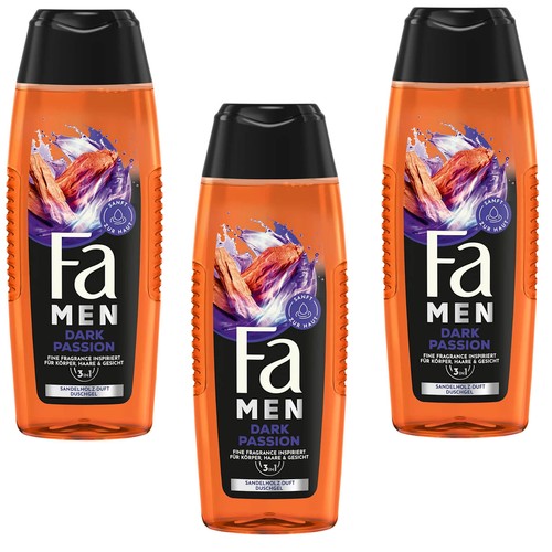 250ml hommes sombre - 3x,
