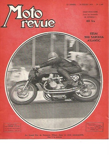Moto revue 145 sarolea - revue, n°1.145