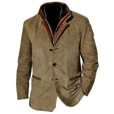Blazer homme vintage en cuir