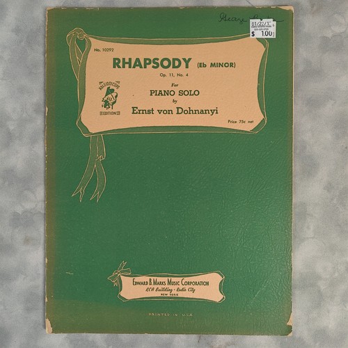 1930 rhapsody 4 eb - 1930, no