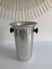 25 ⚜️ Ancien Seau à Champagne ou Seau à Glace en Aluminium Vintage Hauteur 27 Cm