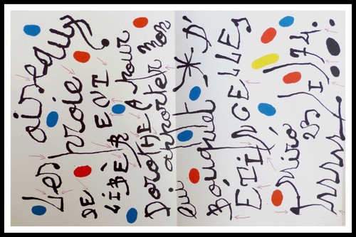 Joan miro poème pour - poème,