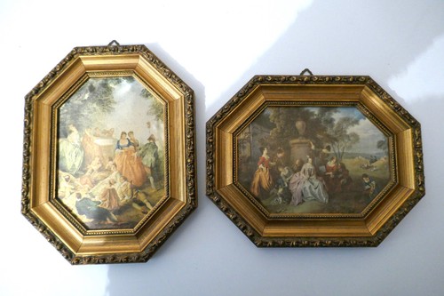 Paire tableaux dans cadre - paire,