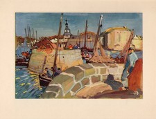 Edition Luxe  Velin  d'annam Concarneau  1930 MATHURIN MEHEUT héliogravure