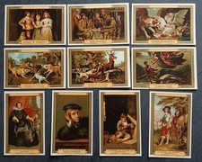 Lot de 10 Chromos Images Tableaux Musée du Louvre: écoles française, flamande...