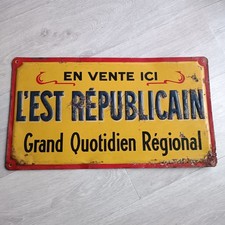 l est republicain journal tole gauffree ancienne pub collection