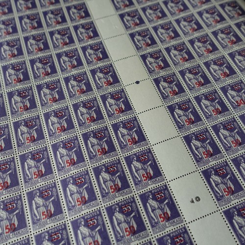 Feuille timbres type - timbres,
