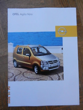catalogue OPEL AGILA Njoy aout 2002
