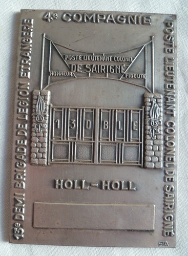 Plaque médaille dble - plaque,